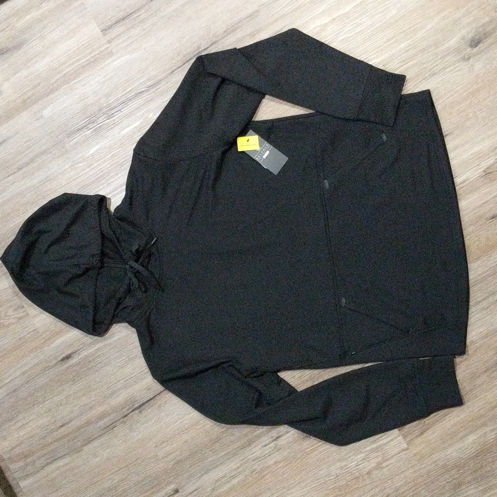 Men's Athletic Black Hoodie Medium